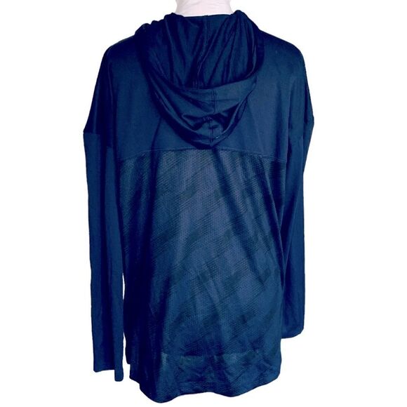 Under Armour Locker Emboss 1/4 Zip Hoodie Lightweight Loose Fit Sz M - Picture 2 of 7